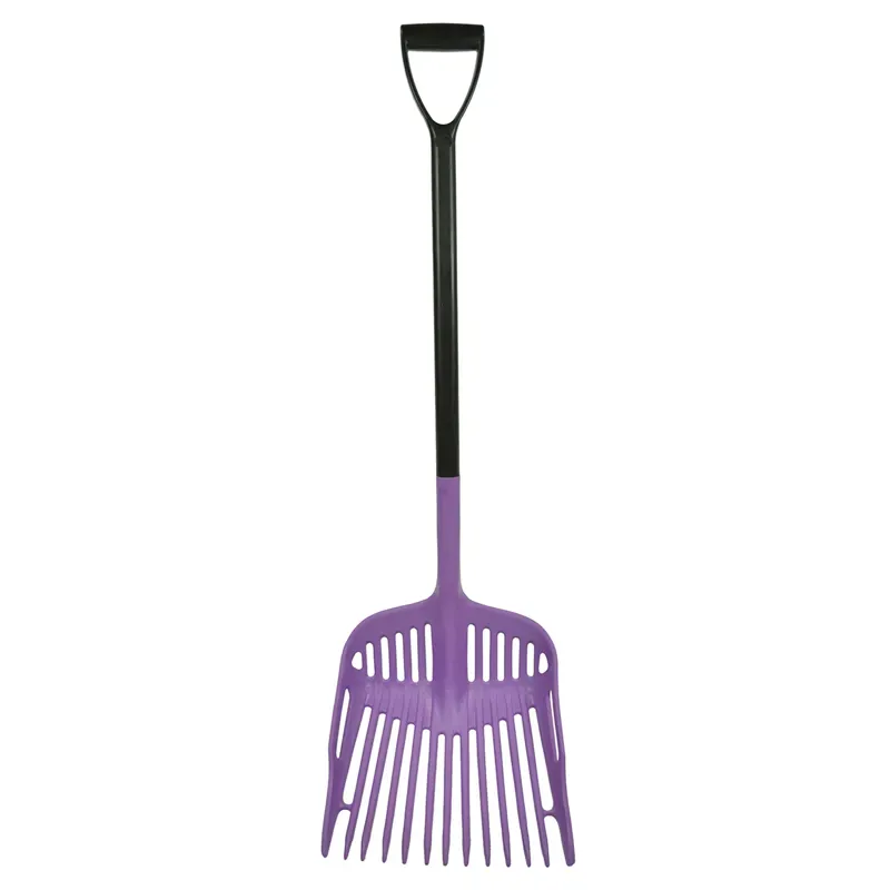 Harold Moore Shavings Fork with Extended D-Grip Handle in Purple