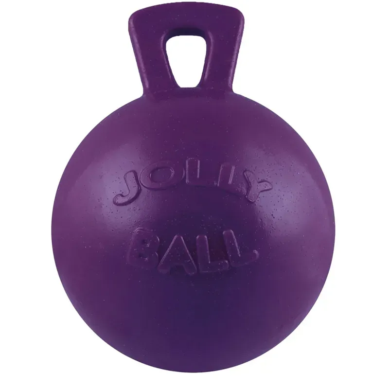 Horsemens Pride Jolly Pets Tug-N-Toss 6in Jolly Ball in Purple