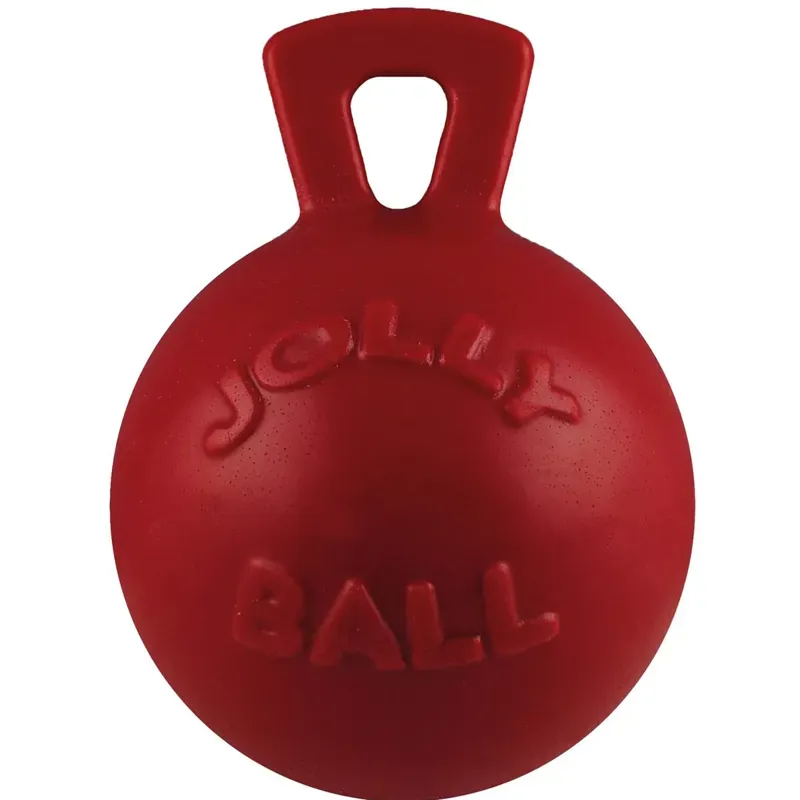 Horsemens Pride Jolly Pets Tug-N-Toss 6in Jolly Ball in Red