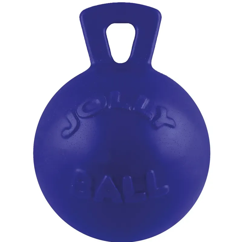 Horsemens Pride Jolly Pets Tug-N-Toss 10in Jolly Ball in Blue