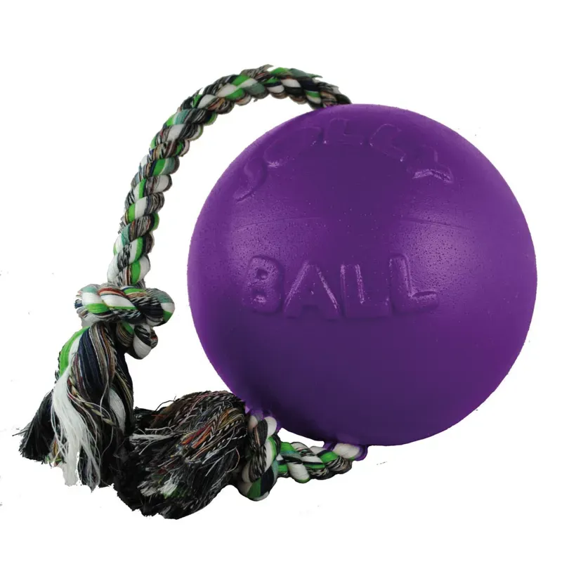 Horsemens Pride Jolly Pets Romp-N-Roll 8in Jolly Ball in Purple
