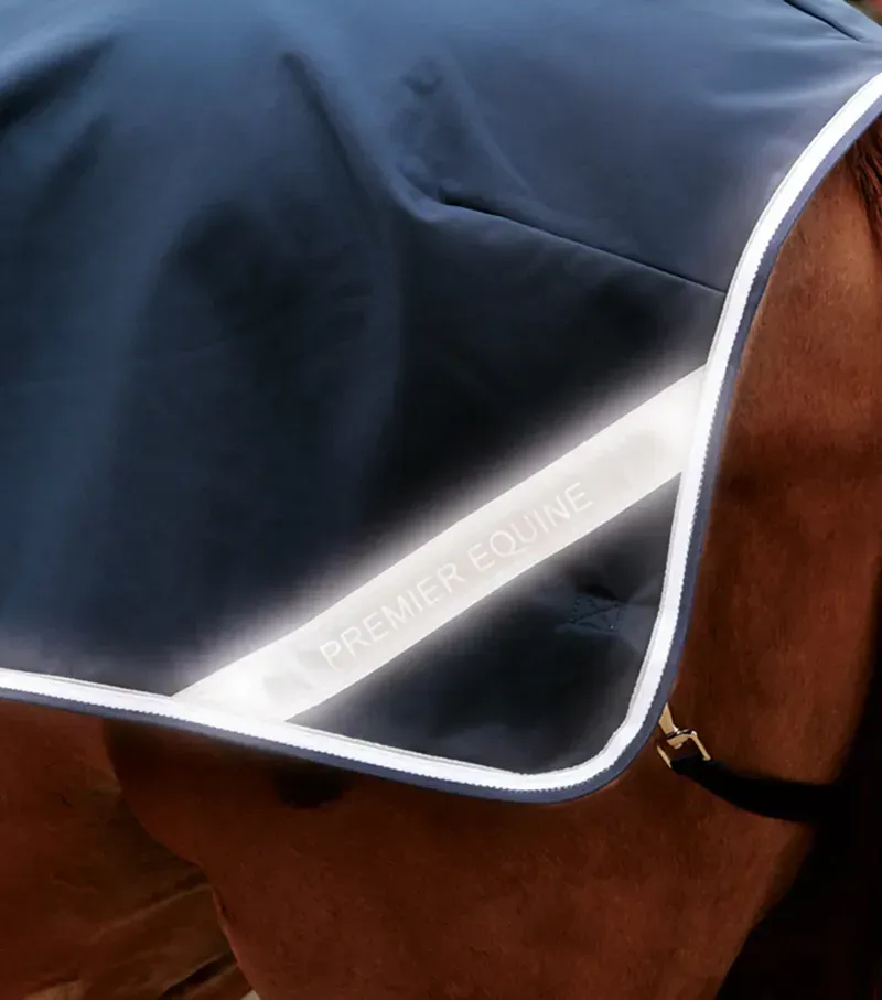 Premier Equine Horse Exercise Sheet in Navy-3