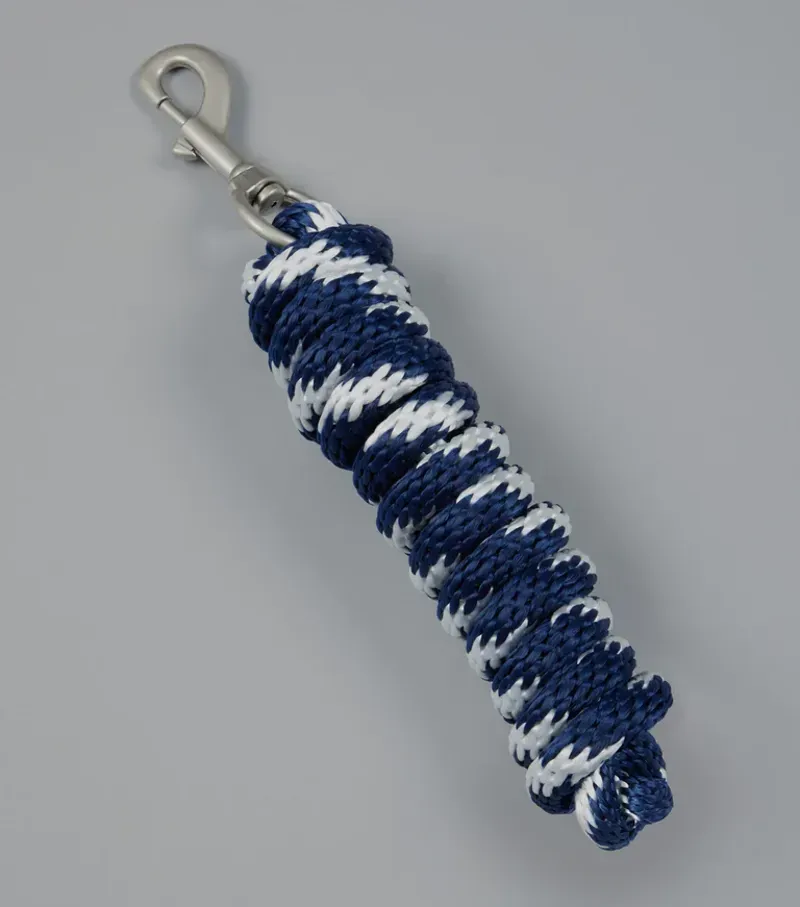 Premier Equine Horse Lead Rope in Navy/White