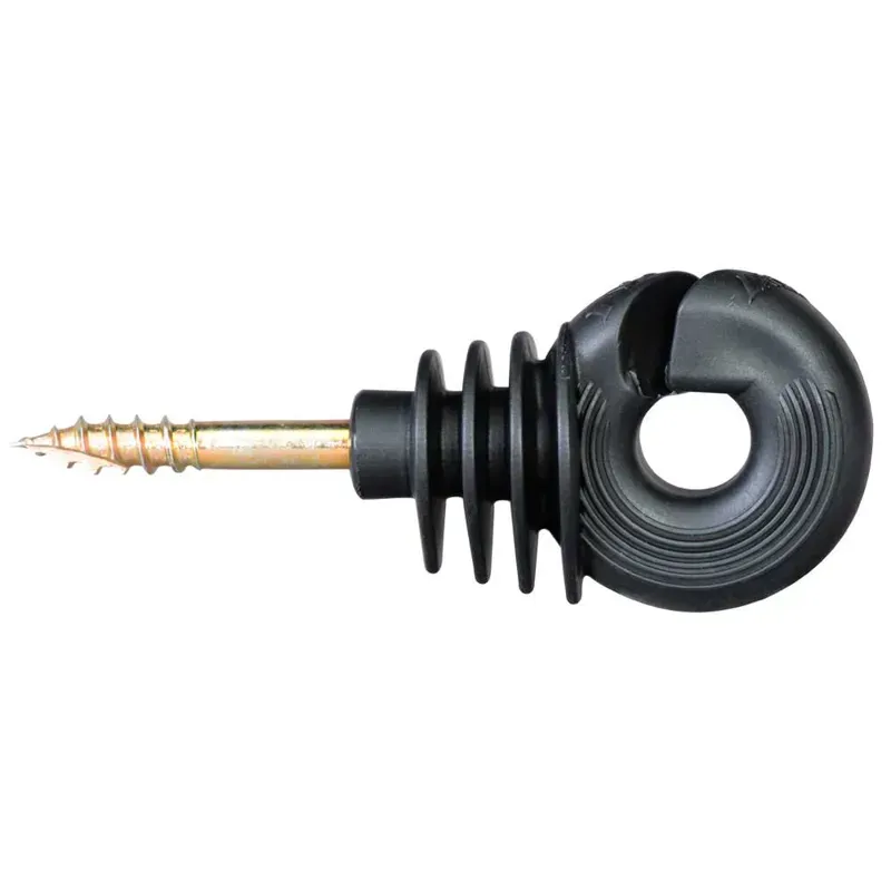 Agrifence H4816 Pack of 25 HPX Ring Insulator in Black