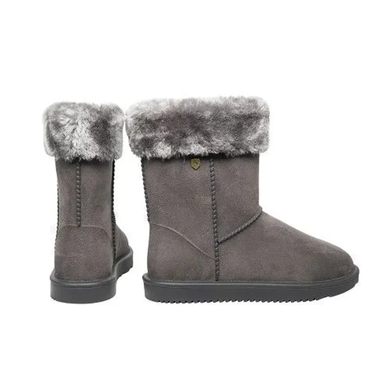 Hy Equestrian Chisworth Waterproof Fleece Boot With Faux Fur in Grey