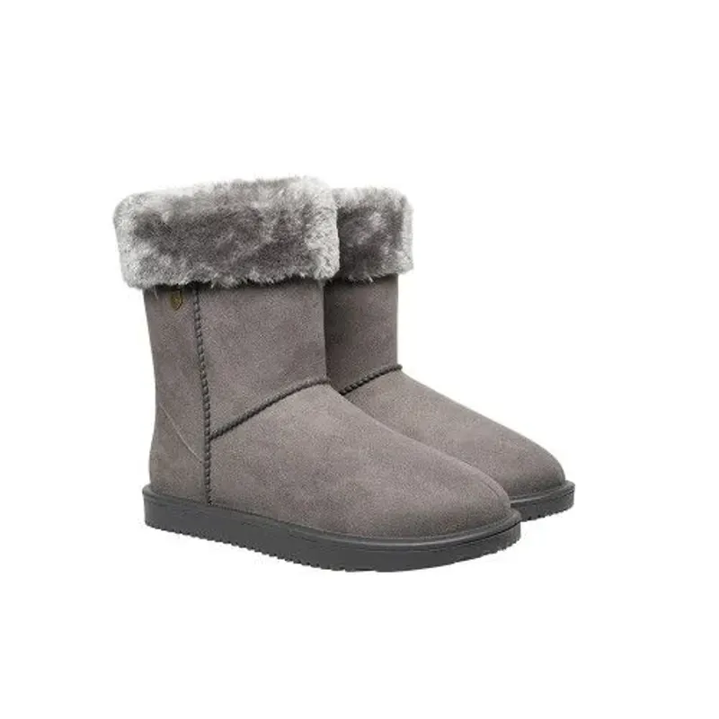 Hy Equestrian Chisworth Waterproof Fleece Boot With Faux Fur in Grey-1