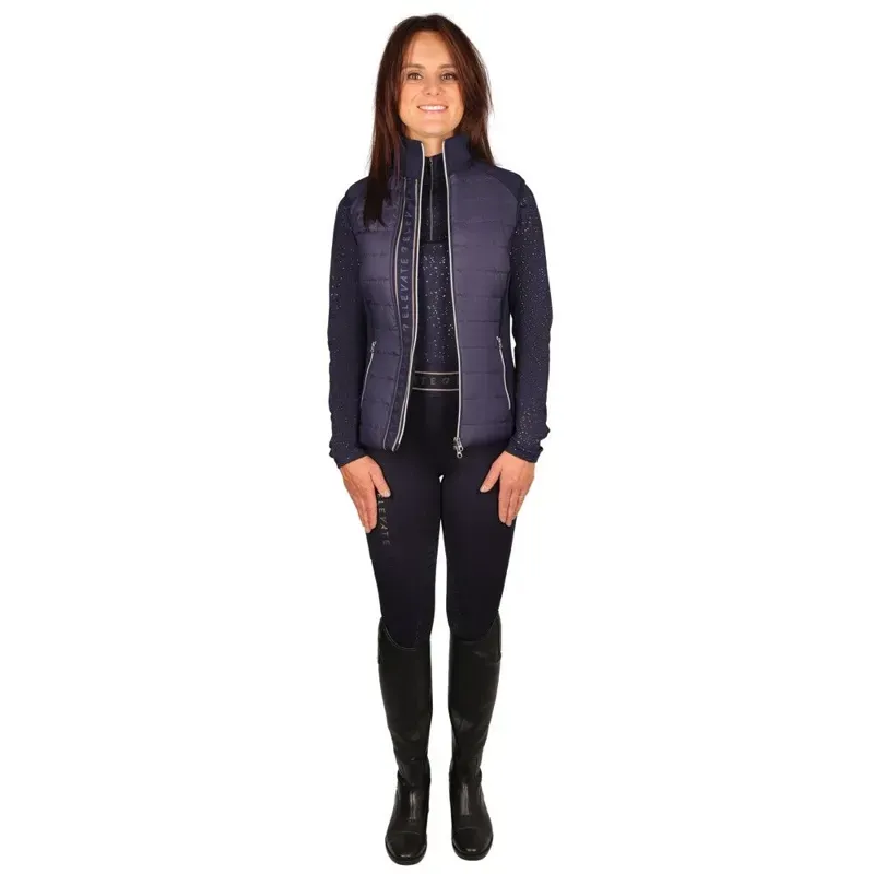 Hy Equestrian Elevate Allure Base Layer in Navy/Gun Metal Grey-3