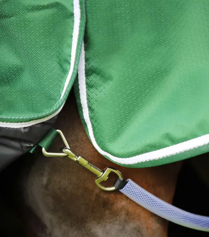 Premier Equine Hydra 200g Stable Rug With Neck Cover in Green-4
