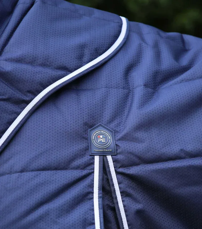 Premier Equine Hydra 200g Stable Rug With Neck Cover in Navy-3