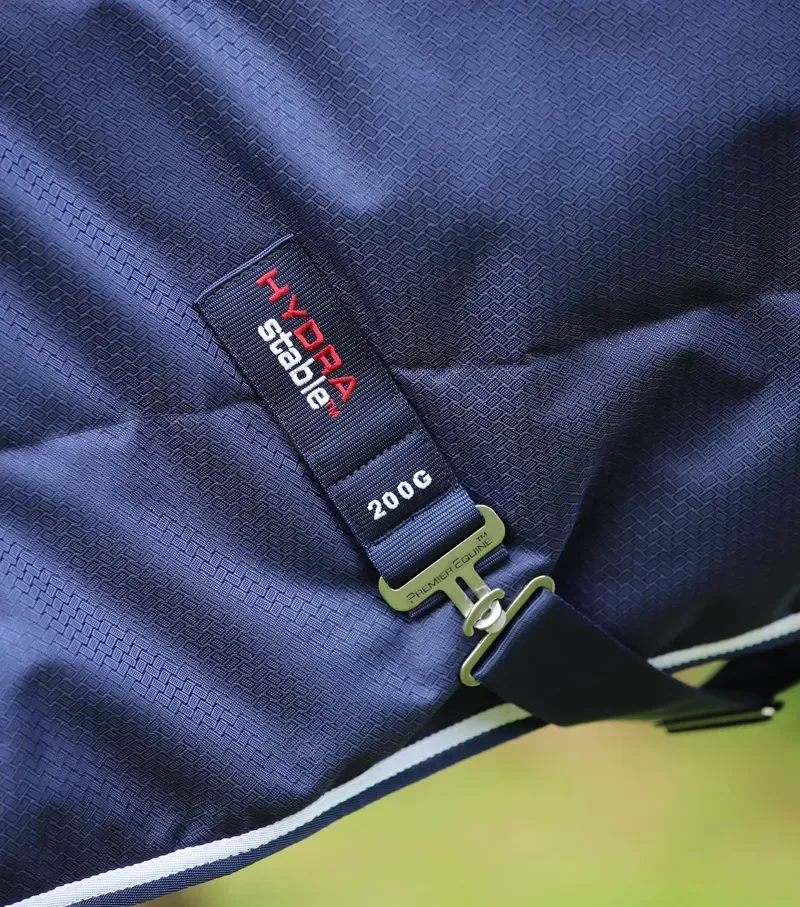 Premier Equine Hydra 200g Stable Rug With Neck Cover in Navy-4