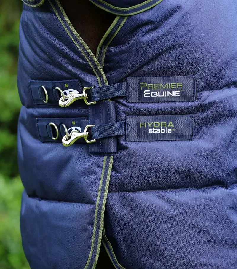Premier Equine Hydra 350g Stable Rug With Neck Cover in Navy-1