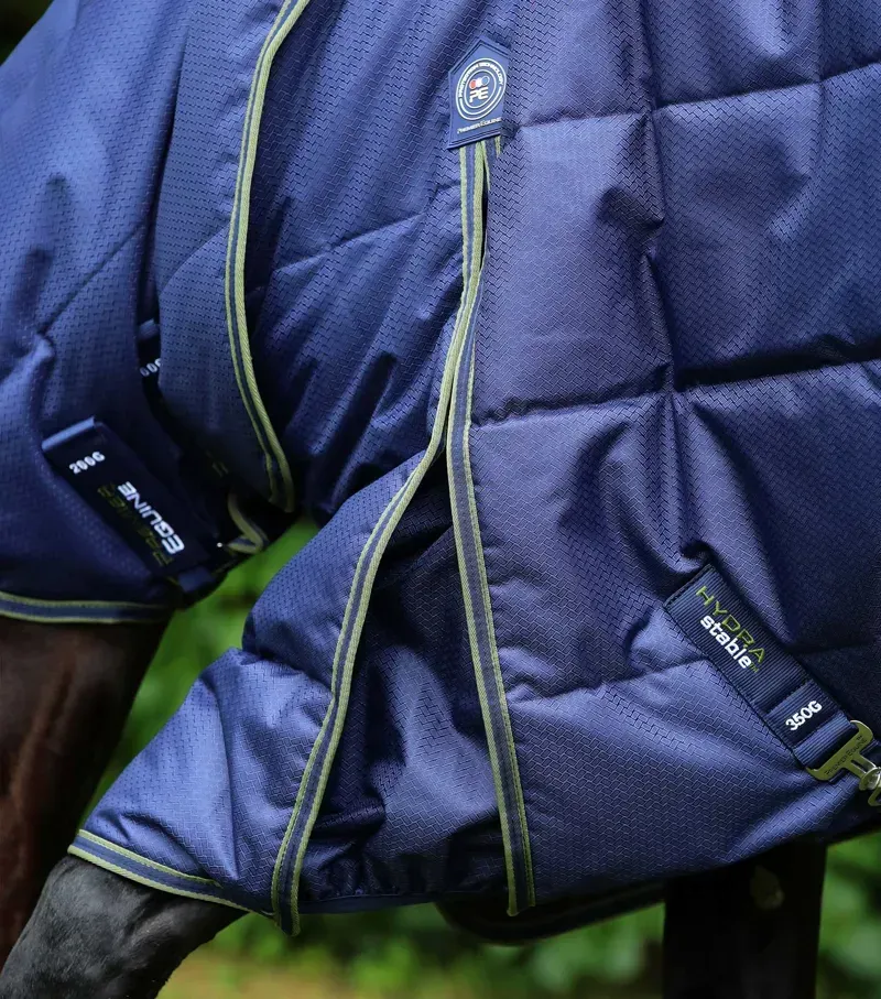 Premier Equine Hydra 350g Stable Rug With Neck Cover in Navy-2
