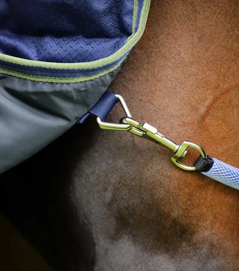 Premier Equine Hydra 350g Stable Rug With Neck Cover in Navy-4