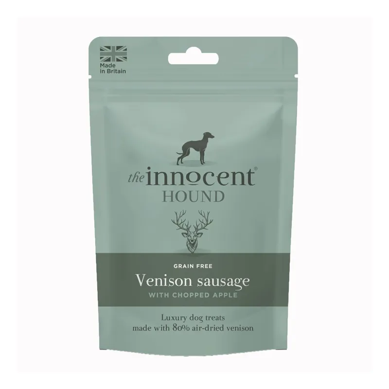 The Innocent Hound 7 Pack Chopped Apple Venison Sausage with Treats