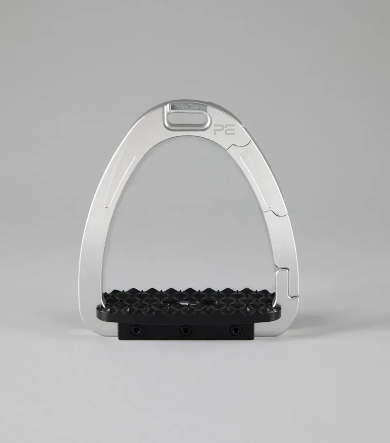 Premier Equine 4.75 / 12cm Intego Duo Safety Stirrups in Silver-1