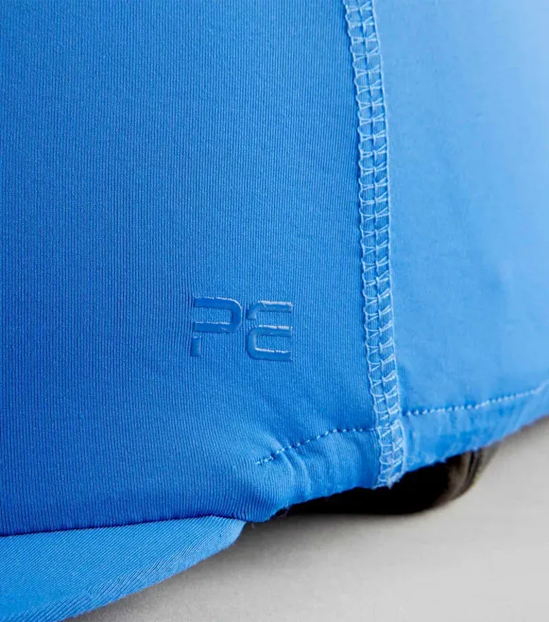 Premier Equine Jersey Hat Silk With Faux Fur Pom Pom in Royal Blue-4