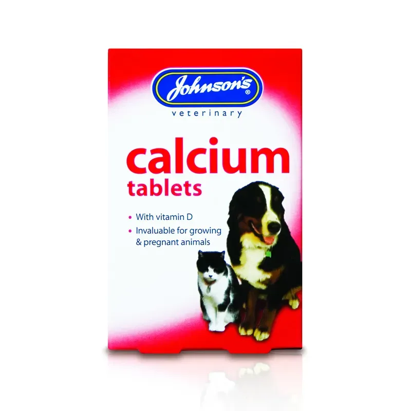 Johnson's Veterinary 40 Calcium Tablets in Red