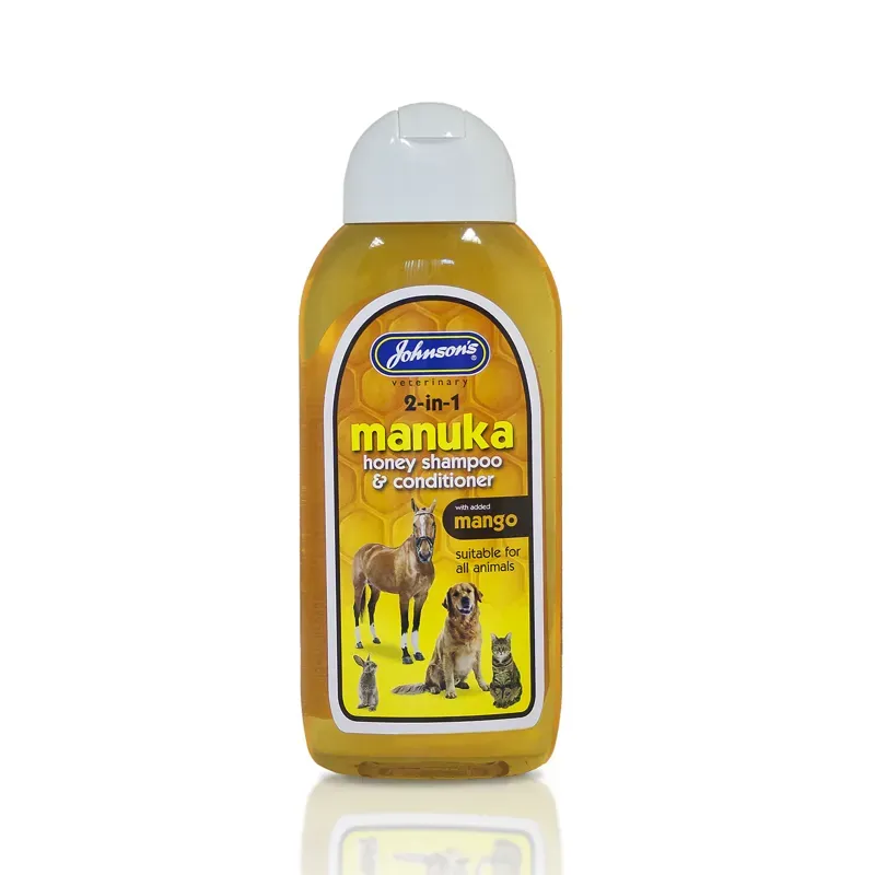 Johnson's Veterinary 400ml Manuka Honey Shampoo in Yellow