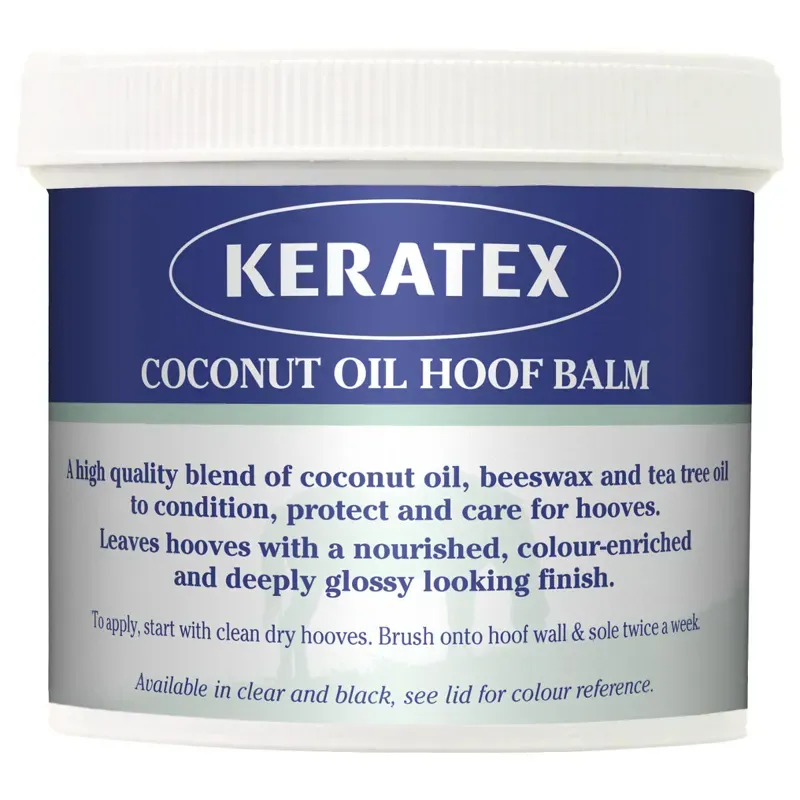 Keratex 400g Coconut Oil Hoof Balm in Black