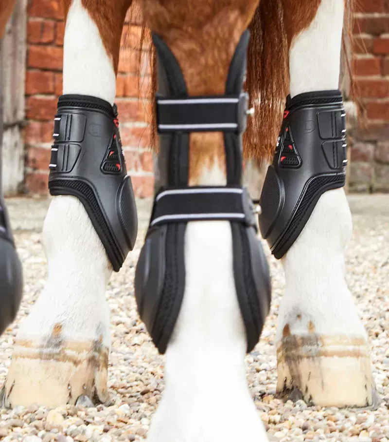 Premier Equine Kevlar Airtechnology Fetlock Boots in Black-1