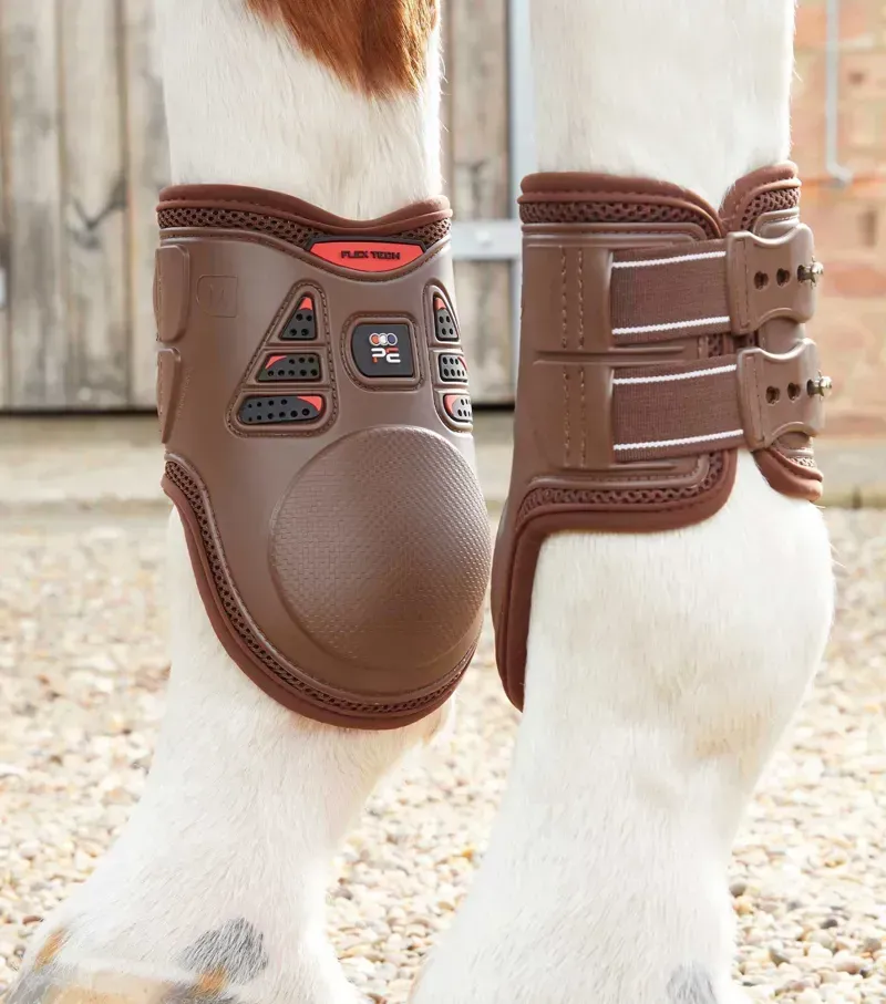 Premier Equine Kevlar Airtechnology Fetlock Boots in Brown