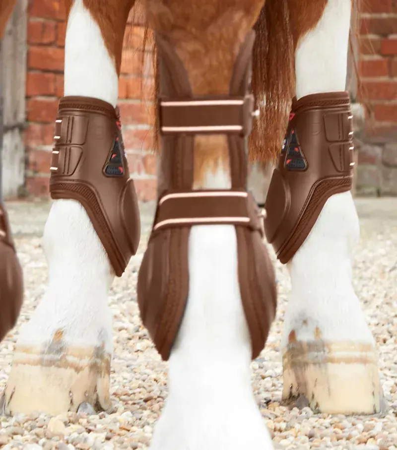 Premier Equine Kevlar Airtechnology Fetlock Boots in Brown-3