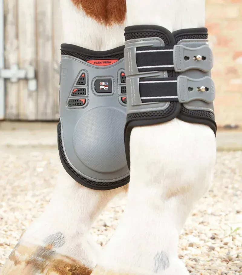 Premier Equine Kevlar Airtechnology Fetlock Boots in Grey