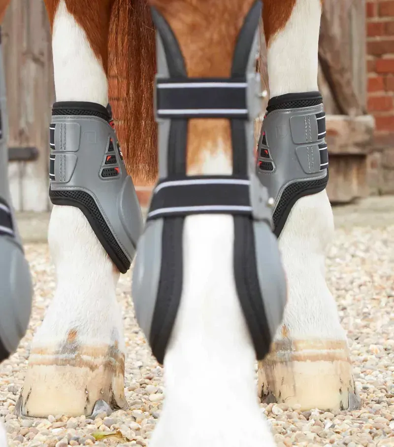 Premier Equine Kevlar Airtechnology Fetlock Boots in Grey-1