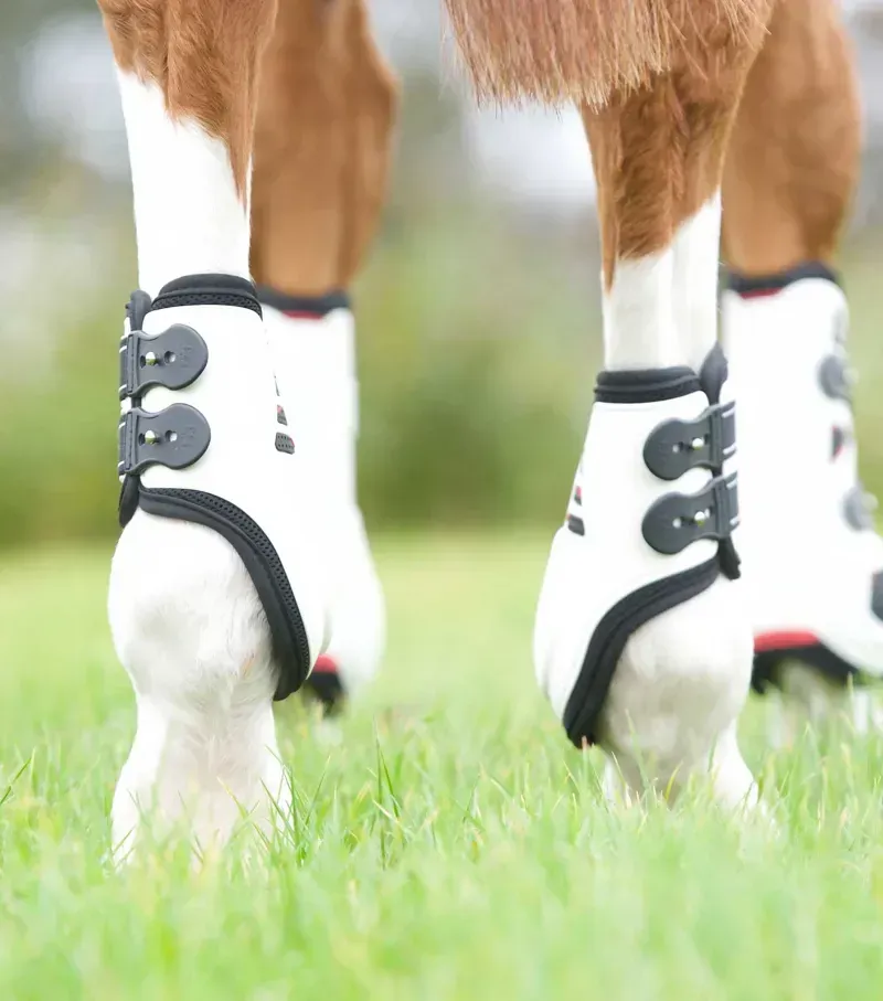 Premier Equine Kevlar Airtechnology Fetlock Boots in White-1