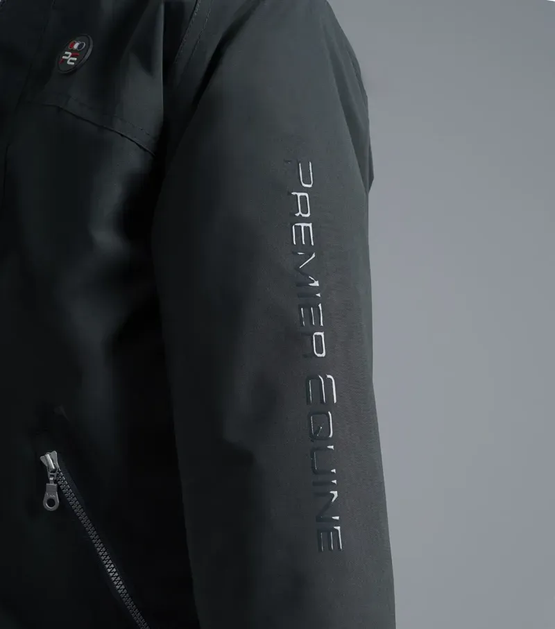 Premier Equine Junior Pro Rider Unisex Riding Jacket in Anthracite Grey-4