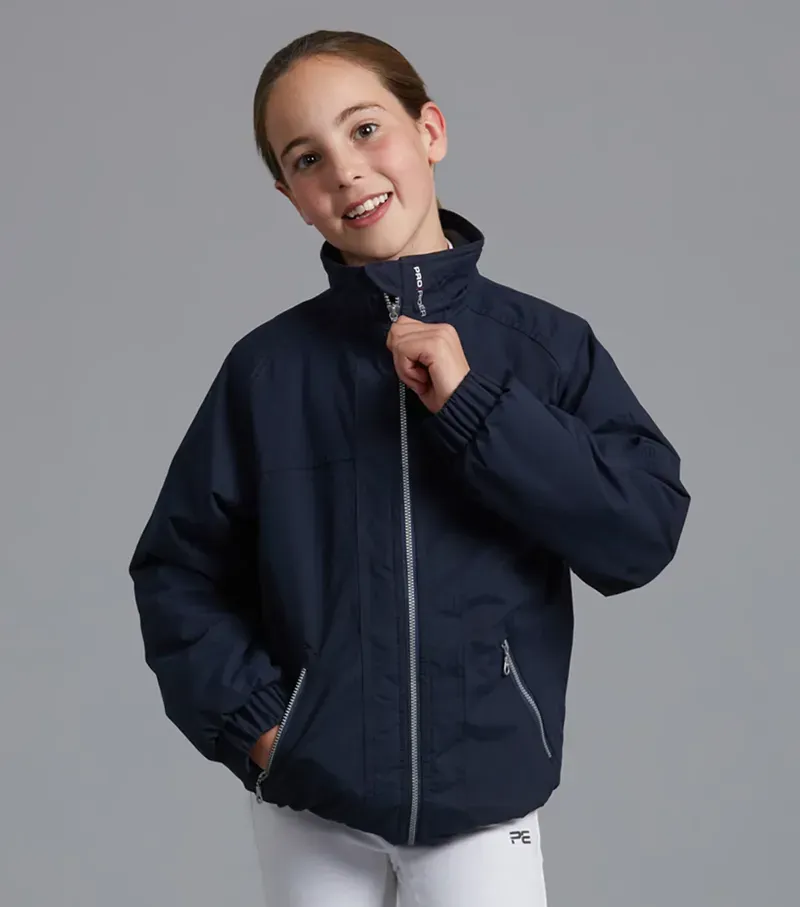 Premier Equine Junior Pro Rider Unisex Riding Jacket in Navy