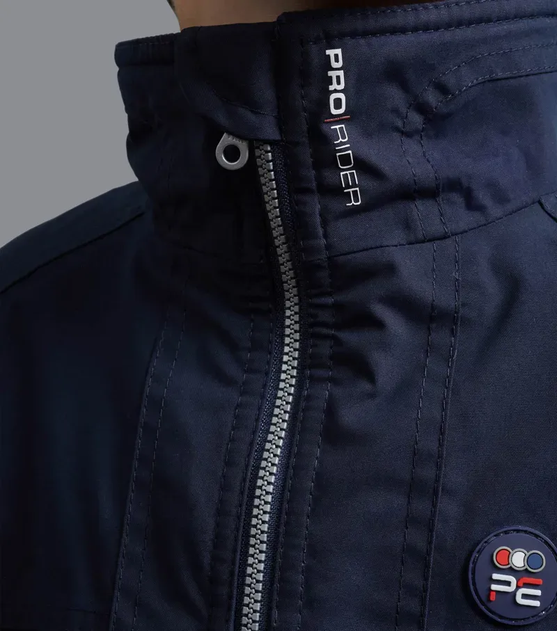 Premier Equine Junior Pro Rider Unisex Riding Jacket in Navy-3