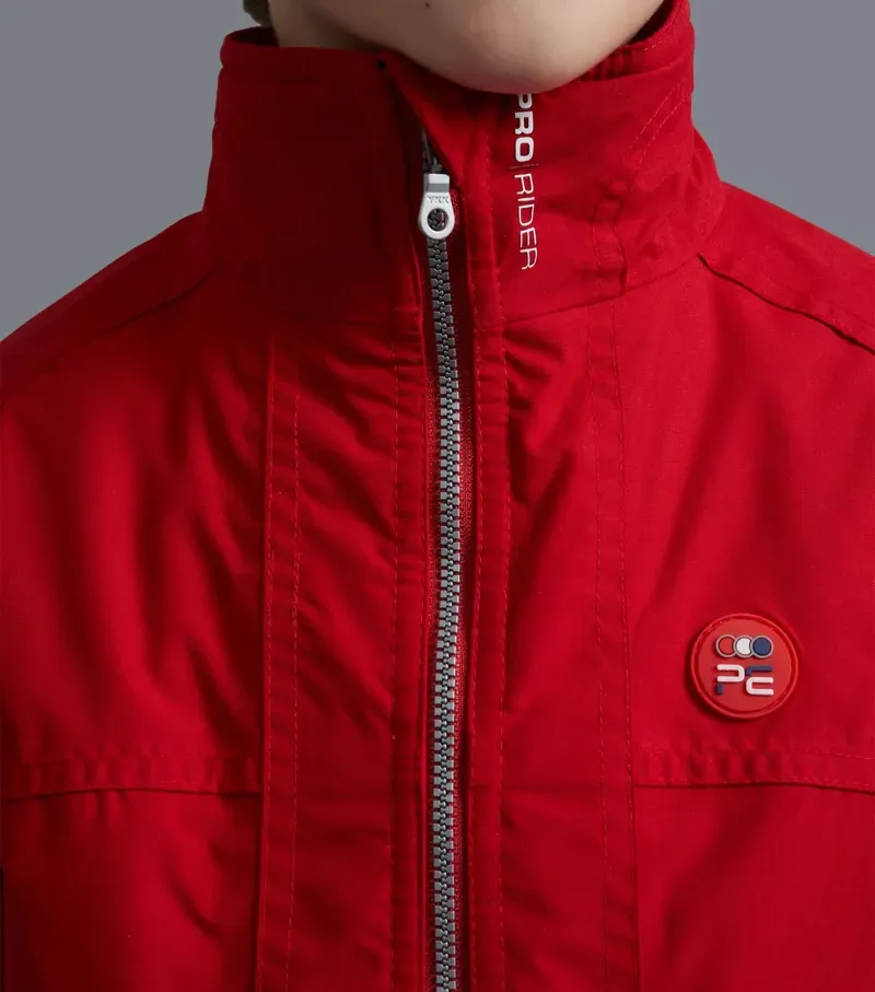 Premier Equine 11-12 years Junior Pro Rider Unisex Riding Jacket in Red-2