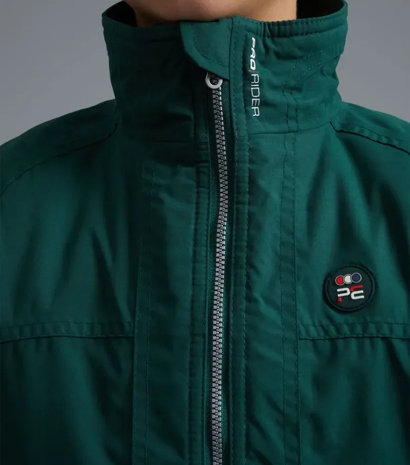 Premier Equine Junior Pro Rider Unisex Riding Jacket in Green-2