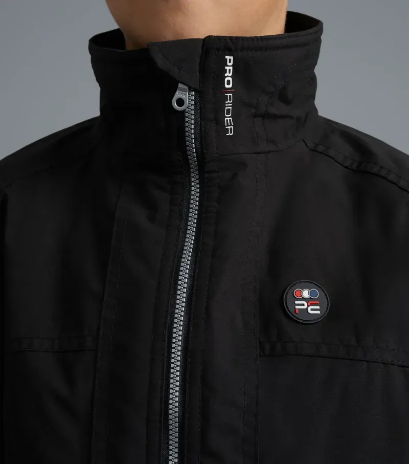 Premier Equine Junior Pro Rider Unisex Riding Jacket in Black-2