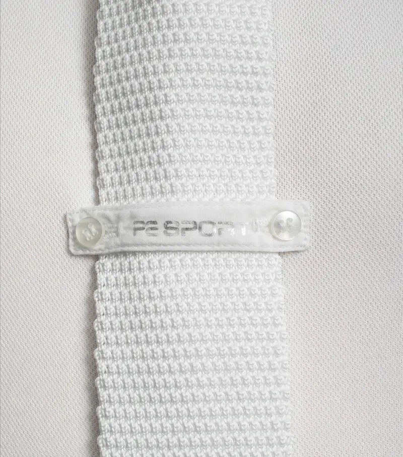 Premier Equine Gents Knitted Tie in White-3