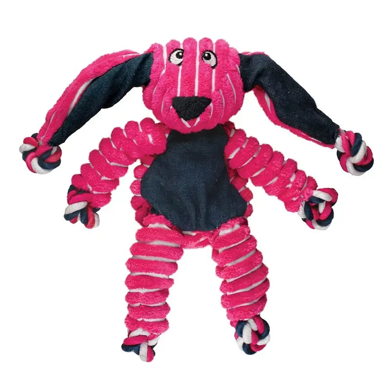 Kong Floppy Knots Small/Medium Bunny in Red