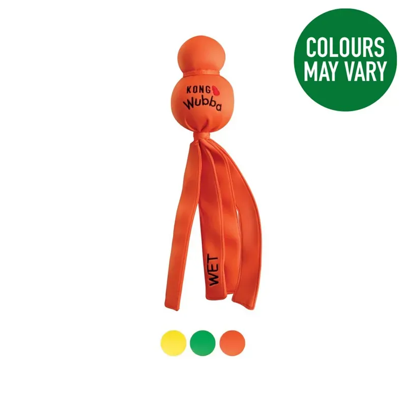 Kong Large Wubba Wet Floating Toy in Orange