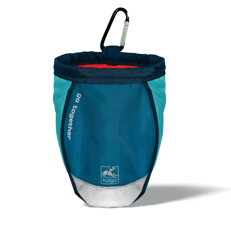 Kurgo Small Go Stuff It Treat Bag in Coastal Blue