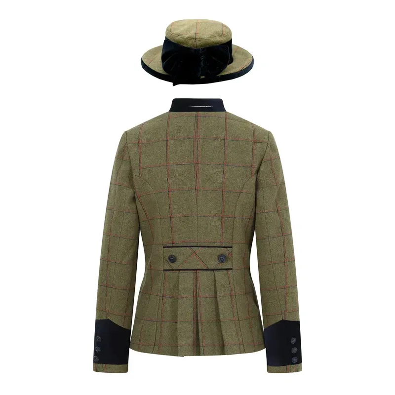 Equetech Launton Tweed Lead Rein Jacket and Hat in Launton Green-1