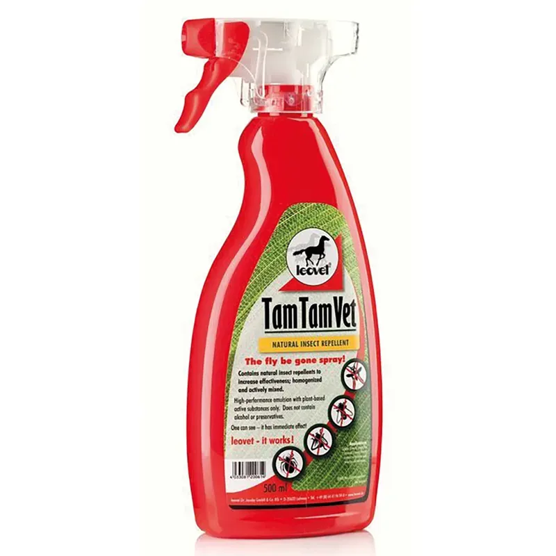 Leovet 500ml Tam Tam Vet Fly-Be-Gone Spray in Red