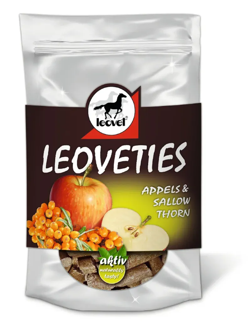 Leoveties 1kg Apple And Sallow Thorn Horse Treats in Silver