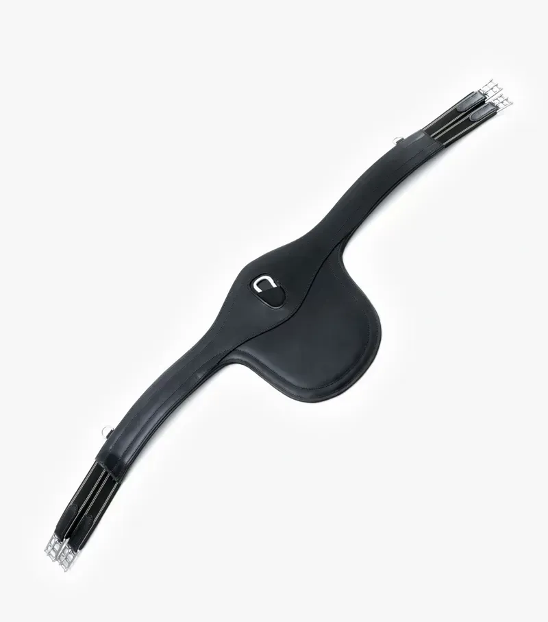Premier Equine Lizzano Anatomic Leather Stud Girth in Black