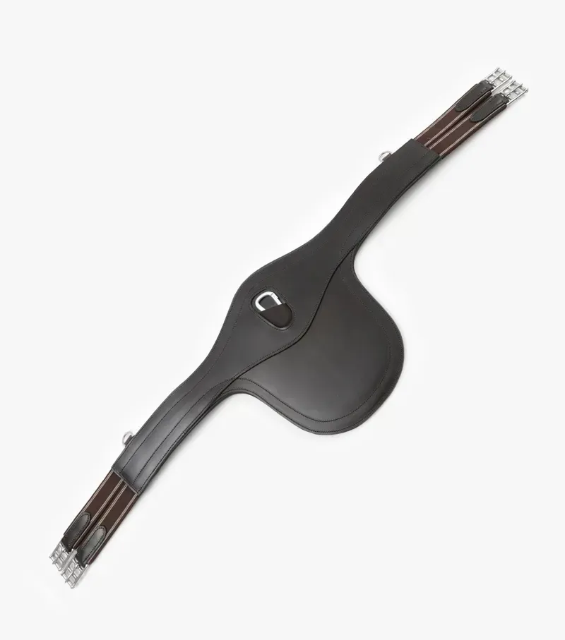 Premier Equine Lizzano Anatomic Leather Stud Girth in Black-4
