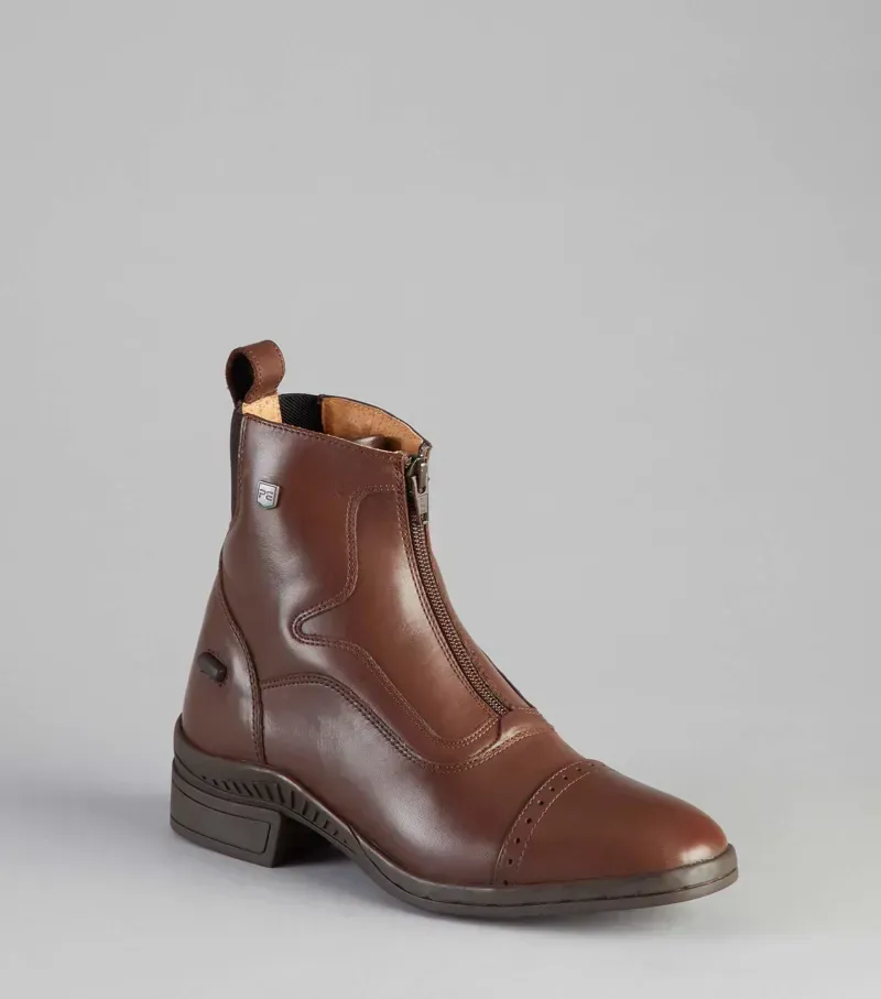 Premier Equine Ladies Loxley Leather Paddock/Riding Boot in Brown