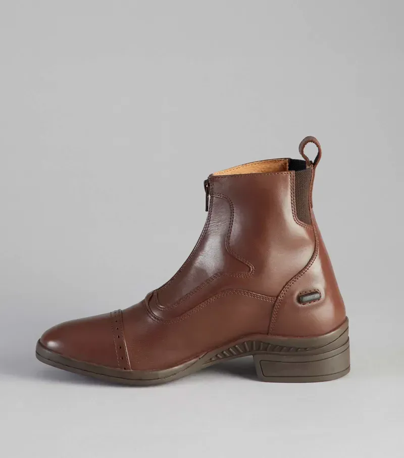 Premier Equine Ladies Loxley Leather Paddock/Riding Boot in Brown-2