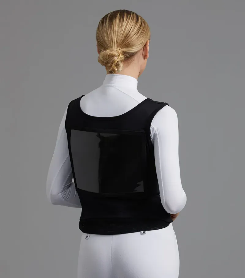 Premier Equine Lycra Vest Competition Bib in Black-1