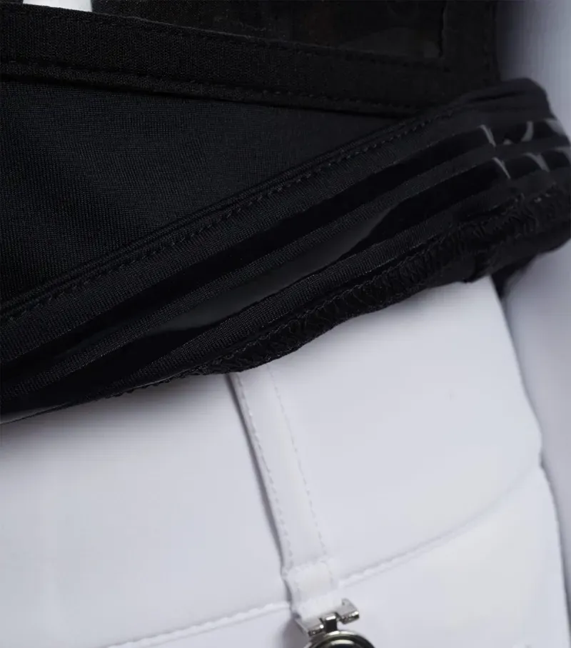 Premier Equine Lycra Vest Competition Bib in Black-4