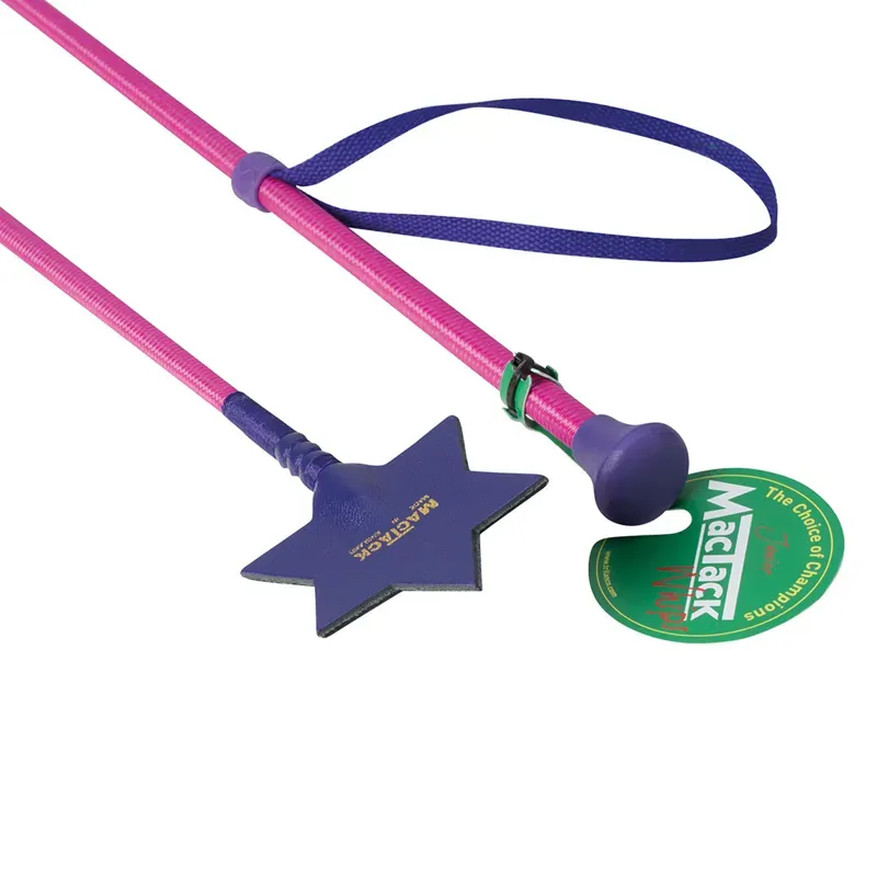 MacTack CW67 20in Junior Riding Whip in Pink 