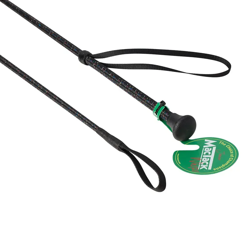MacTack CW78 24in Junior Riding Whip in Black